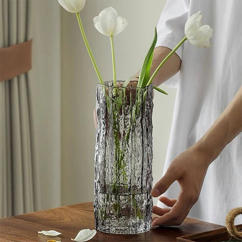 Vase Artisanal en Verre Minéral™