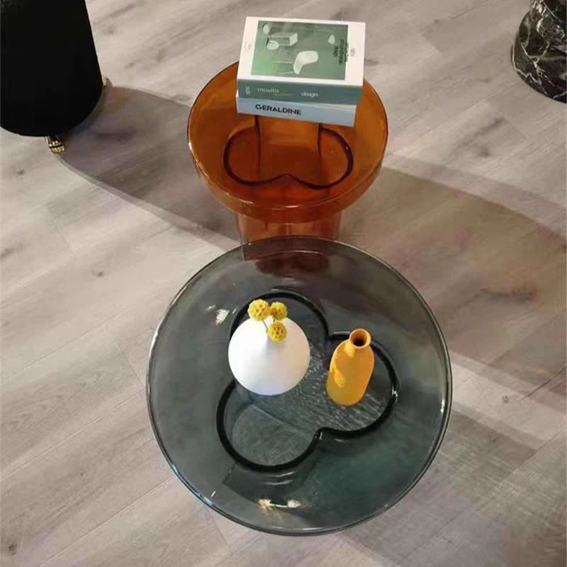 Table Basse Artisanale en Verre Coloré™