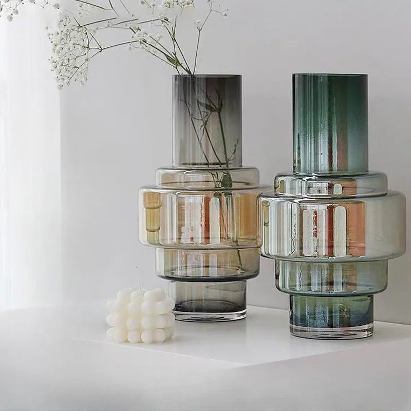 Vases Géométriques en Verre Gradient™