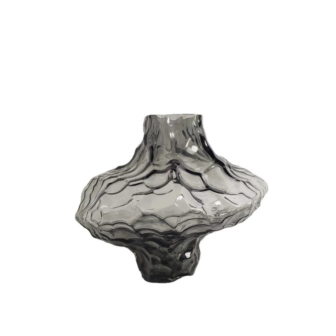 Vase en Verre Givré Élégant™