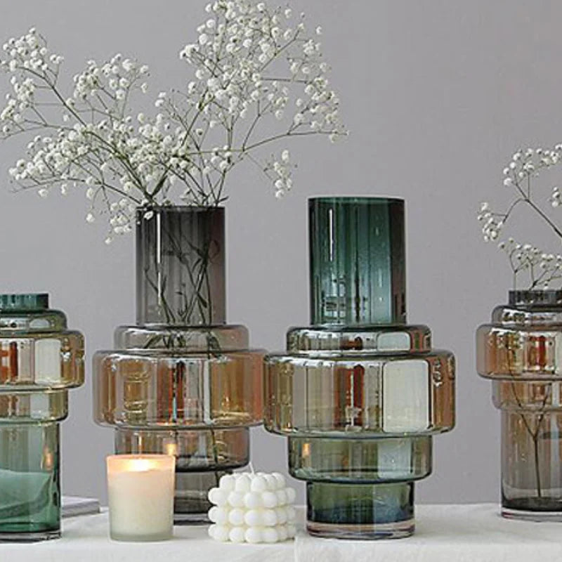 Vases Géométriques en Verre Gradient™