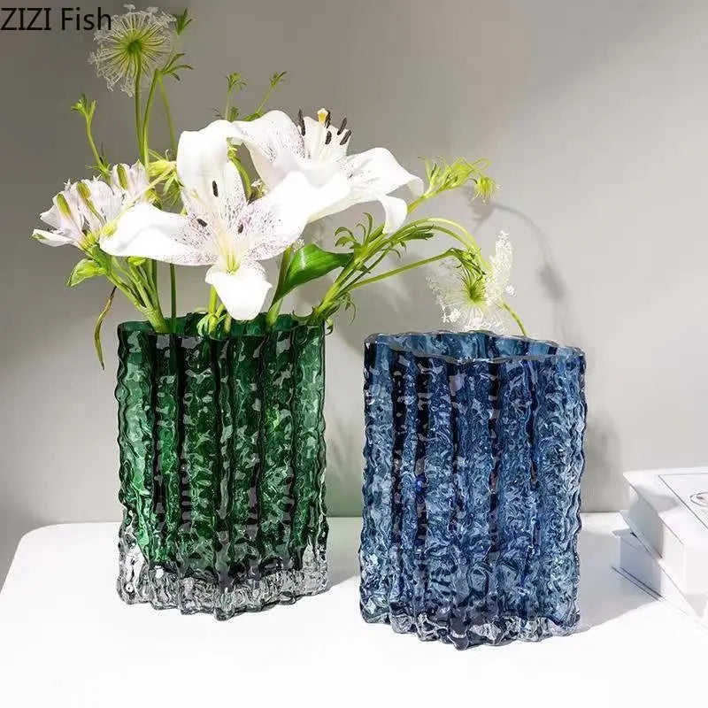 Vase de Verre Glaciaire Épuré™