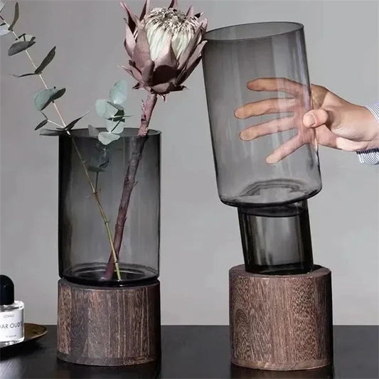 Vase Hydroponique Élégance Naturelle™