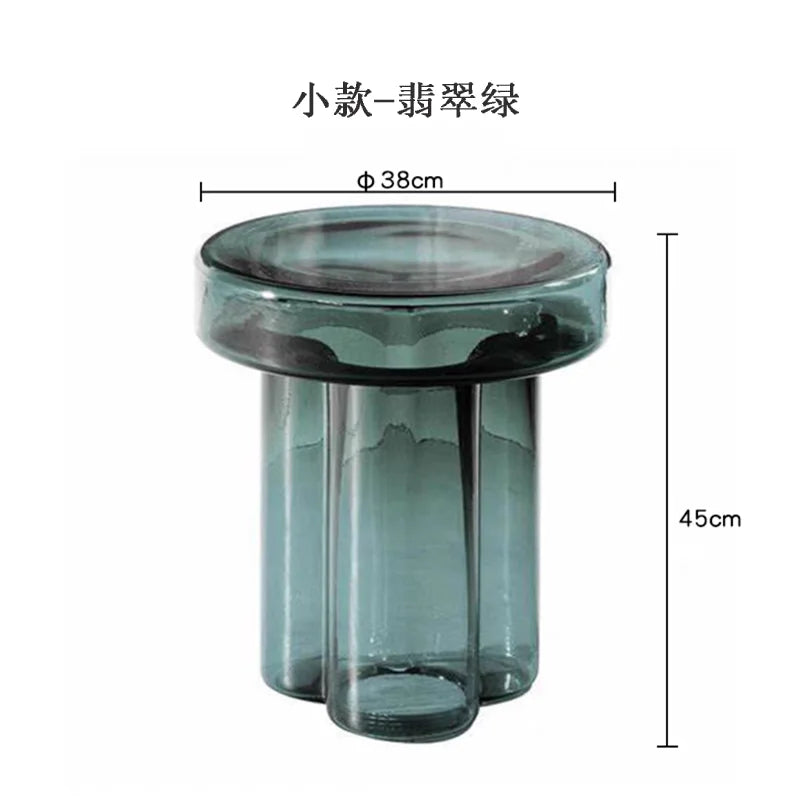 Table Basse Artisanale en Verre Coloré™