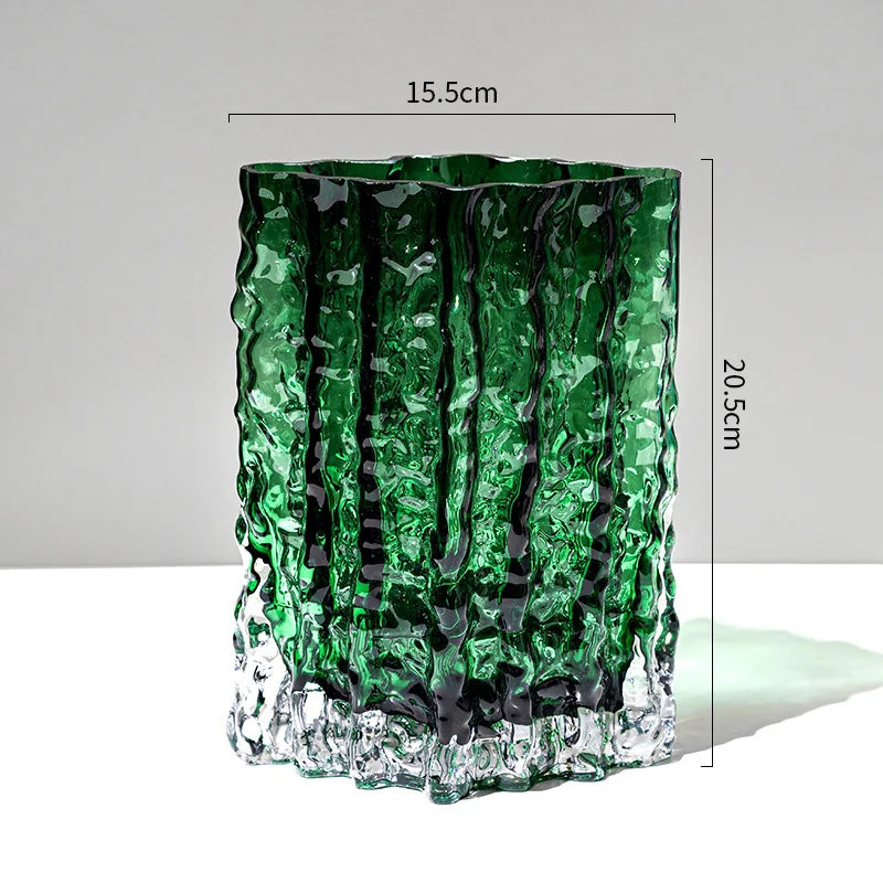 Vase de Verre Glaciaire Épuré™